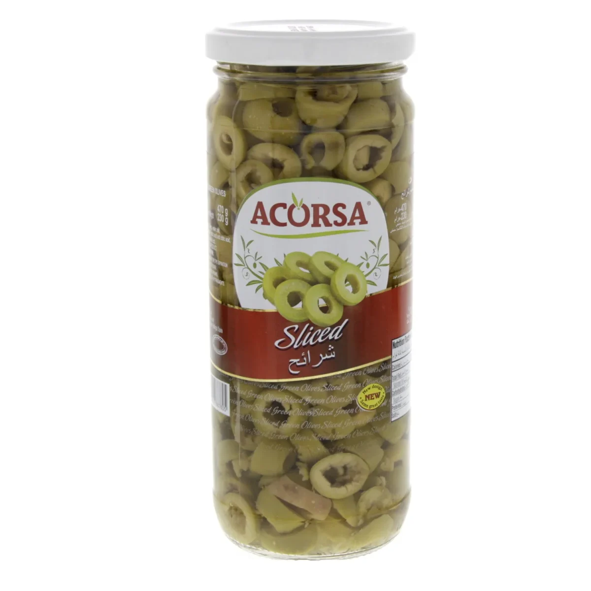 ACORSA OLIVES GREEN SLICED JAR 230g