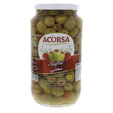 ACORSA OLIVES GREEN STUFED JAR 575g