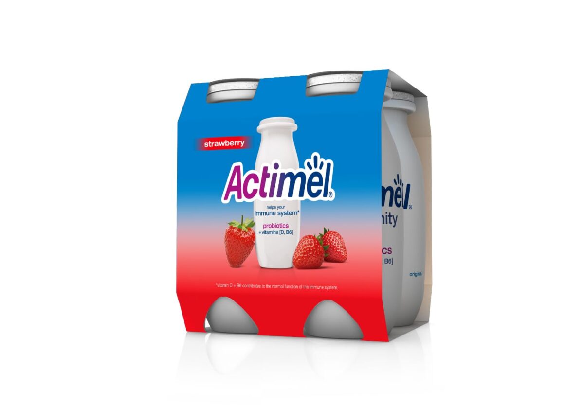 Actimel Strawberry 93mlx4
