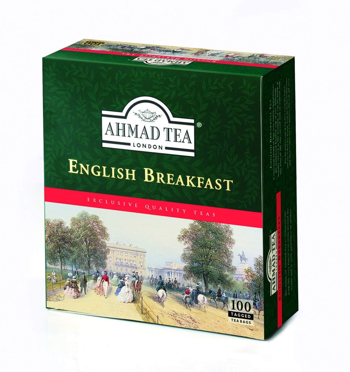 AHMAD TEA ENGLISH TEA NO.1 TAGGED 100 TEA BAGS