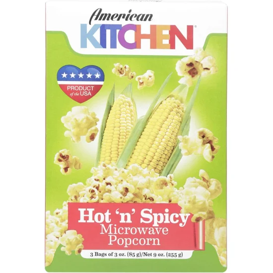 AK MW POPCORN HOT & SPICY 3x3OZ