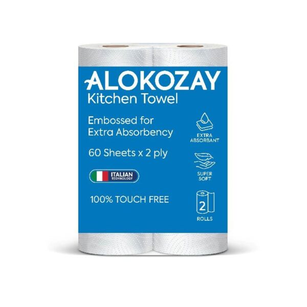 Alokozay Multi-Purpose Towel- 2RollsX2 Plyx 60 Sheets