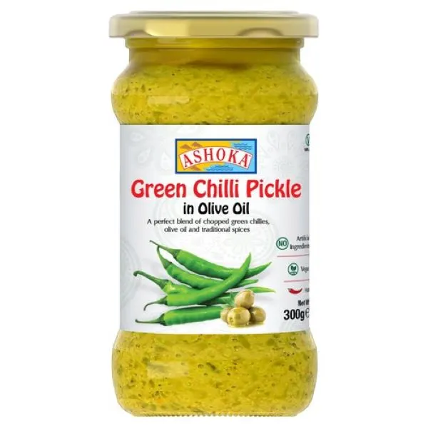 ASHOKA GREEN CHILLI PICKLE 300g