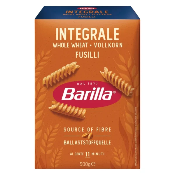 Barilla Whole Wheat Fusilli 500g
