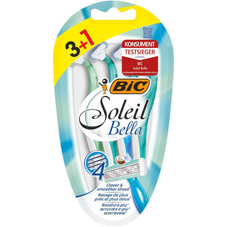 BIC SH F SOLEIL BELLA BLISTER 3+1'S