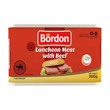 BORDON LUNCHEON MEAT WITH BEEF 200 GM