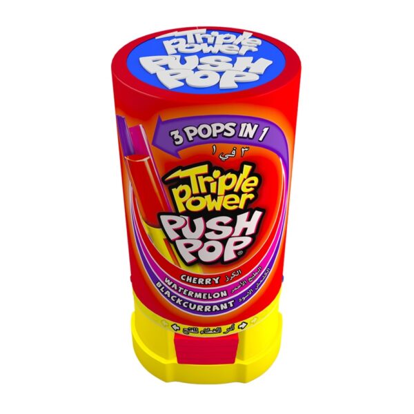 Buy Bazooka Triple Power Push Pop 3 Flavors 34G