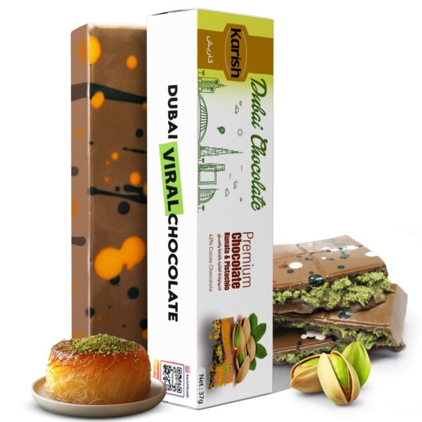 DUBAI CHOCOLATE PISTACHIO & KUNAFA SQUARE MINI 20g