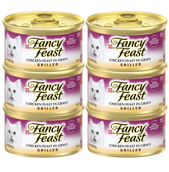 Fancy Feast Chicken in Gravy Cat Wet Food 6 X 85 gm