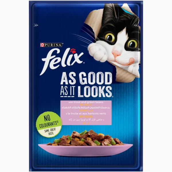 Felix Trout & Green Peas in Jelly 85g
