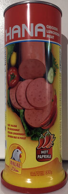 HANA Chicken Luncheon Meat Hot Pepper Round 850g