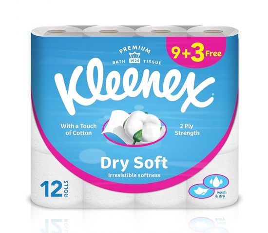 KLEENEX BATH TISSUES 9+3 FREE @35.4%OFF