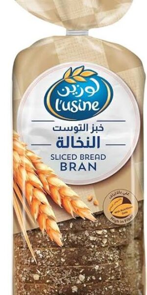 LUSINE BREAD SLICED BRAN 615G