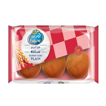 LUSINE BUN BURGER PLAIN 400G