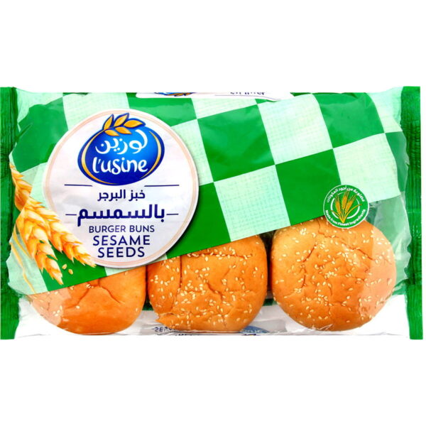 LUSINE BUN BURGER SESAME SEEDS 400G