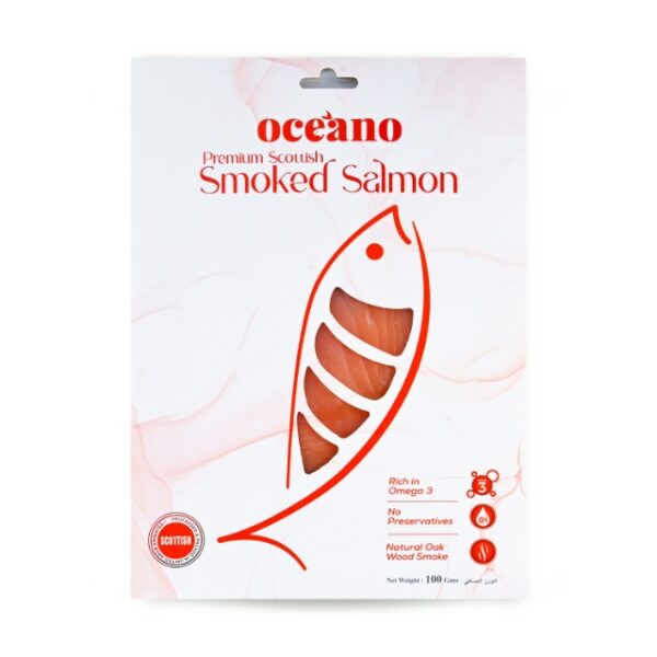 OCEANO ORGANIC SMOKED SALMON 100GM