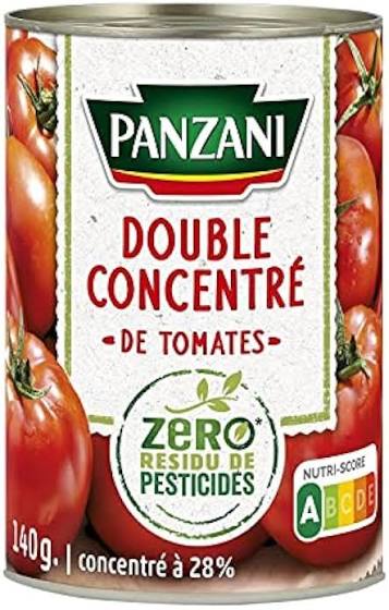 PANZANI DOUBLE CONCENTRE TOMATE PESTICIDE BIO140gm