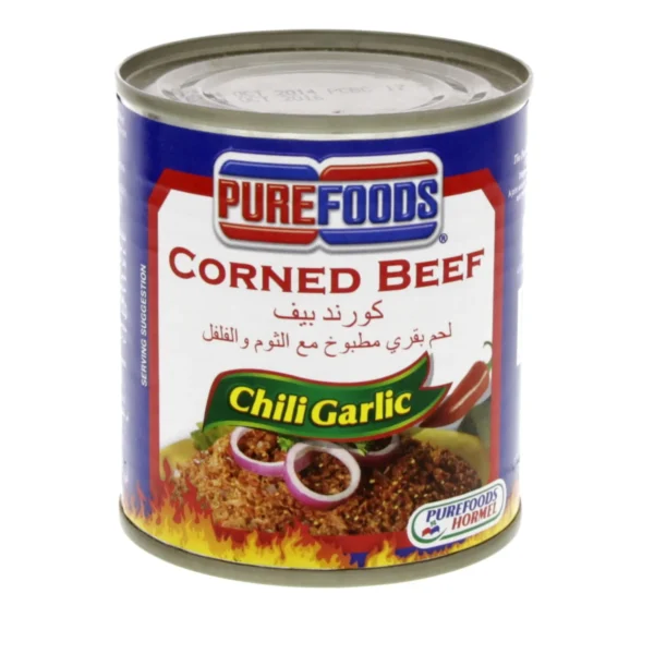 PUREFOOD COR/BEEF C/GARLC 210G