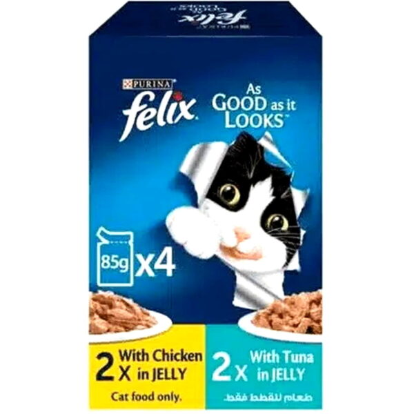 Purina Felix Chicken Adl Tuna 4X85g