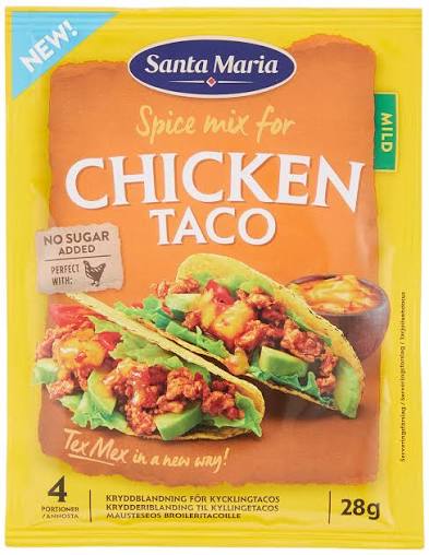 Santa Maria Chicken taco spice Mix 28g