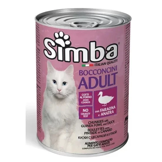 SIMBA CAT FOOD CHNKE FOWL&DUCK Can 415g