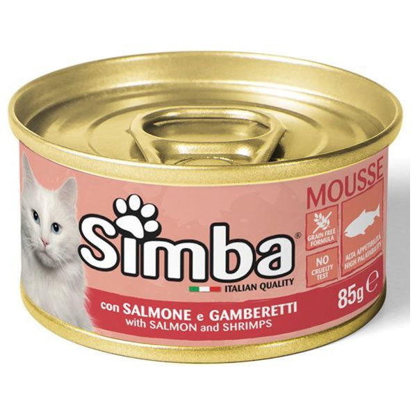 SIMBA CAT FOOD SALMON/SHRIMPS 85g