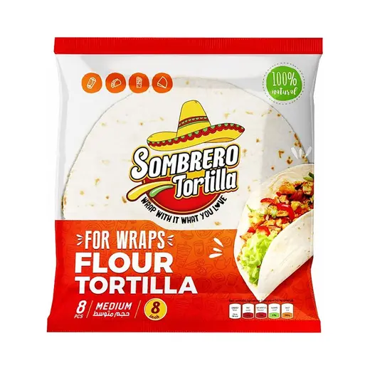 SOMBRERO WHEAT FLOUR TORTILLA SOMBRERO 340g